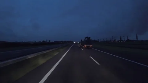 Dark road-clip Video stock 83477952