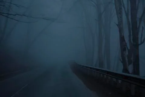 Dark Road Foto stock