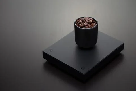 Dark roasted coffee beans Stock Photos