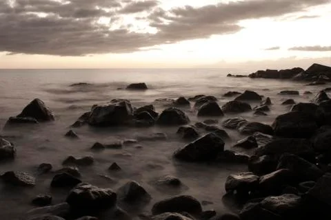 Dark Rocks Stock Photos