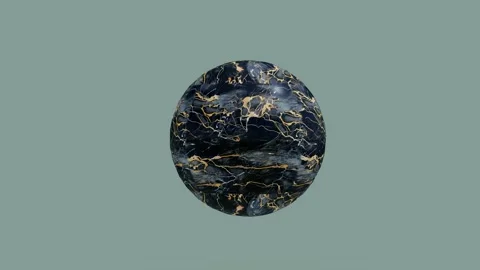 Dark Rocky Sphere Textured Stock Footage 319884160