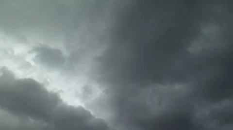 Dark Rolling Clouds in the Everglades Florida Video Stock Footage 12761503