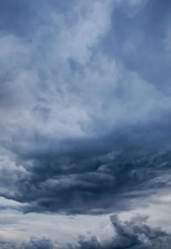 Dark rolling clouds Stock Photos