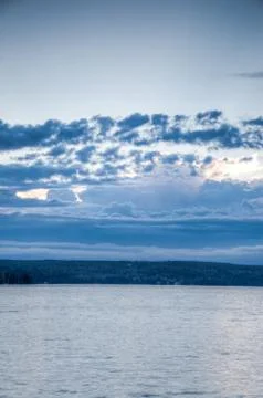 Dark rolling clouds Stock Photos