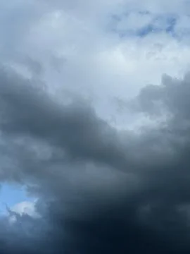 Dark Rolling Storm Clouds in the Sky Stock Photos