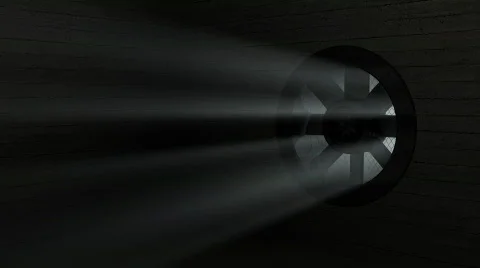 Dark Room with fan Stock Footage 235228