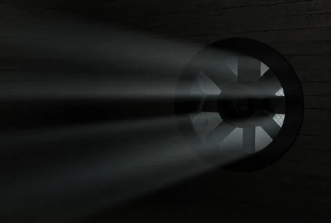 Dark Room with fan Stock Footage 235231