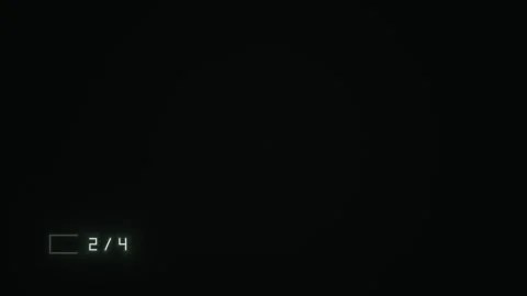 Dark room with flickering light and digital timer display Stock Footage 338332495