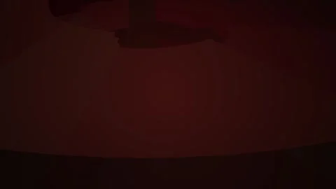 Dark room with a glowing object. 库存影片 335352340