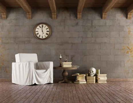 Dark room Stock Illustration