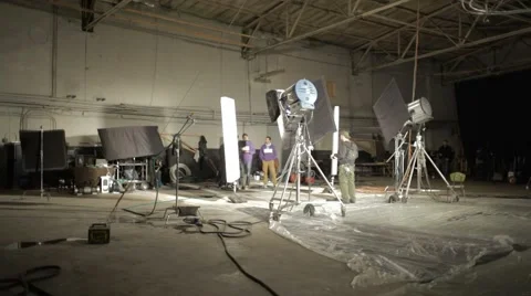 Dark room for video production Stock Footage 60237569