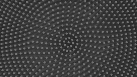 Dark Rotating Waves Of Cylinders Loops Video stock 145441048