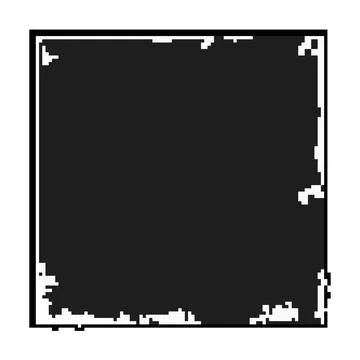 Dark rough square grunge texture paper background Stock Illustration