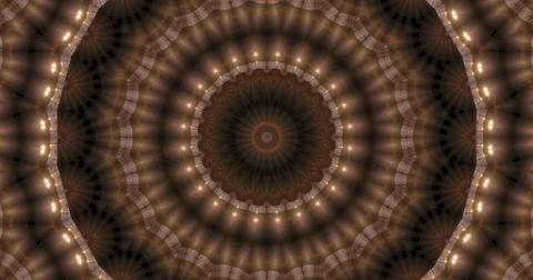 Dark round ornament Illustrazione stock