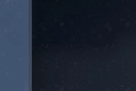 Dark ruins with circuit texture wall, sci-fi architecture background, 3d rend Stock Illustration