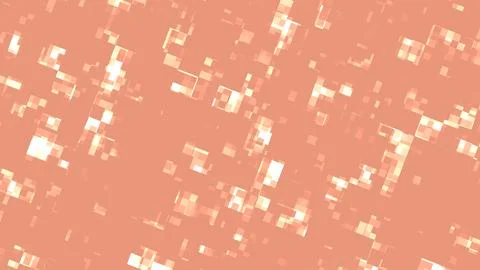 Dark Salmon Faint Light Square Particle Abstract Background 스톡 일러스트