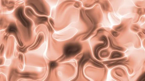 Dark Salmon Glossy Plastic Flow Abstract Background Stock Illustration