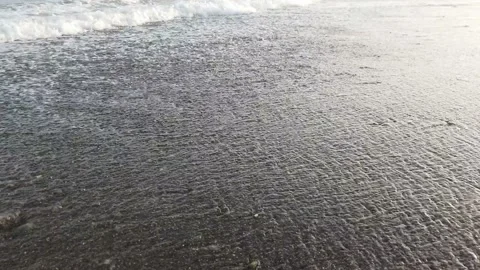 Dark sand beach 库存影片 164052741