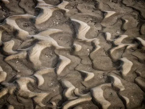 Dark sand Foto stock