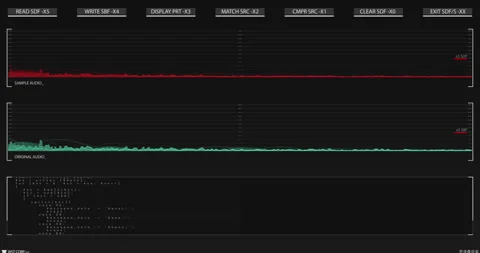 Dark scanning interface with map and charts Stock Footage 194261179