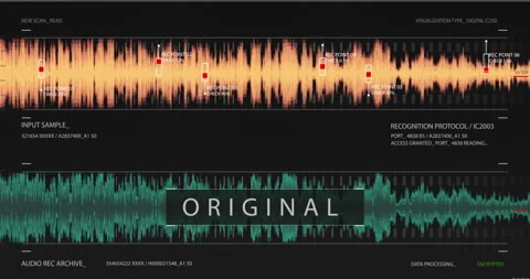 Dark scanning interface with map and charts Stock Footage 194264842