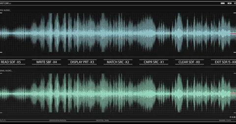 Dark scanning interface with map and charts Stock Footage 194266013