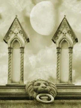 Dark scene Stock Illustration