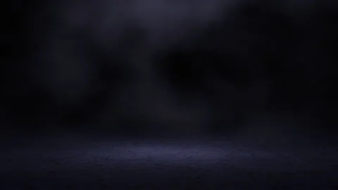 Dark scene with smoke background. 3D motion graphic design with 4K resolution. Stock Footage 131172751