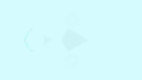 Dark sci-fi abstract with glowing geometric shapes and starfield effect with sci Stock Footage 330928621