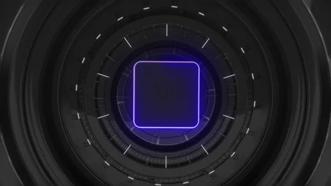 Dark Sci FI Logo Background Vídeos de archivo 239937880