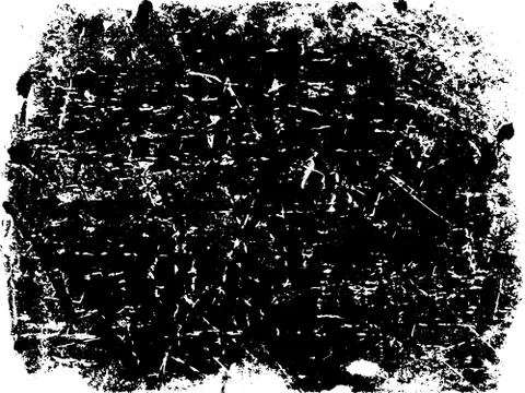 Dark Scratched Print Texture Stock Illustration