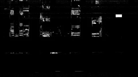 Dark screen of the computer or other device doesn't work and having a glitch Video stock 106063640