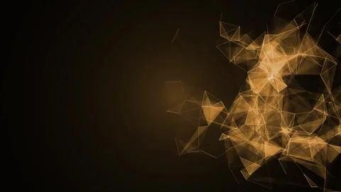 Dark screen with golden animation for presentations Stock Footage 244004072