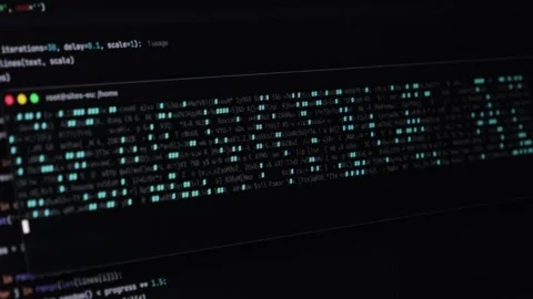 Dark screen showcasing green programming code and prominent GENERATIVE AI t.. Stock Footage 322995523