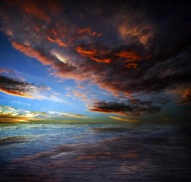 Dark sea Stock Photos