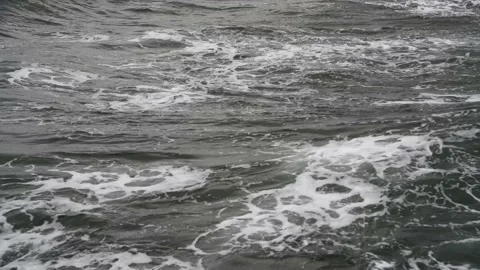 Dark sea wave background Stock Footage 165998280