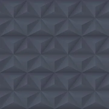 Dark seamless geometric pattern. Gray mosaic repeatable background. Decorative Stock Illustration