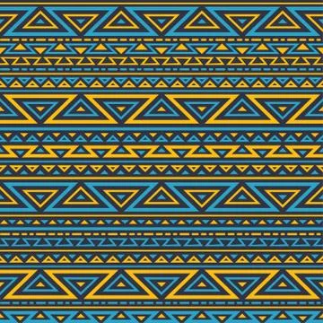Dark seamless geometrical background. Stock Illustration