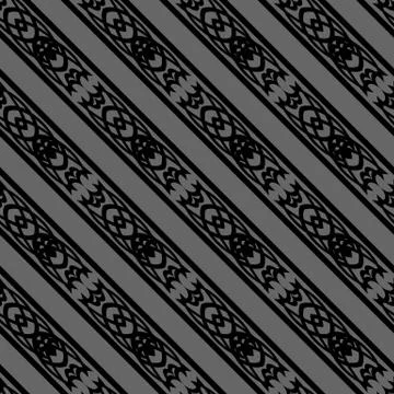 Dark seamless pattern in ancient gothic or celtic style Illustrazione stock