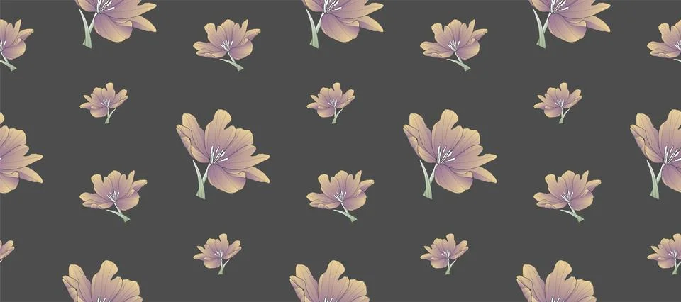 Dark seamless pattern with gentle gradient colors. Stock Illustration
