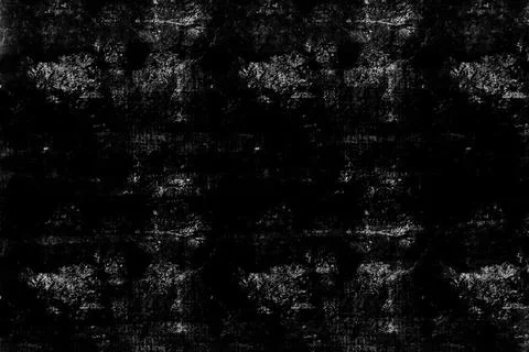 Dark seamless repeating grunge texture and abstract pattern in black tones Stock Illustration