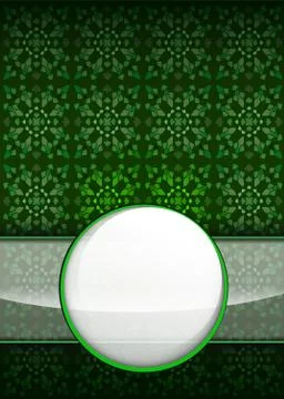 Dark secession pattern with blank ribbon circle vector illustration Stock Illustration