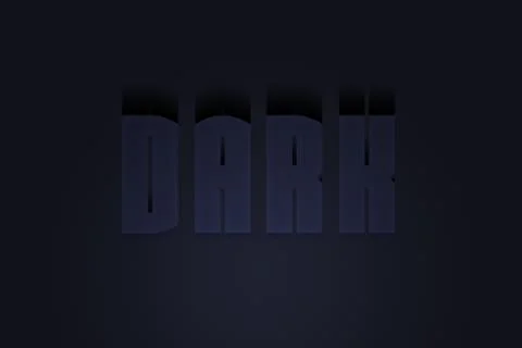 Dark Shadow Text Stock Illustration