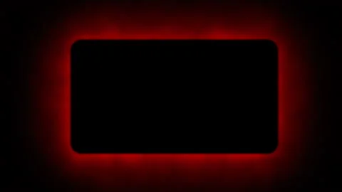 Dark Shape With Red Glowing Borders Surrounded Mystical Fog Video stock 167174531