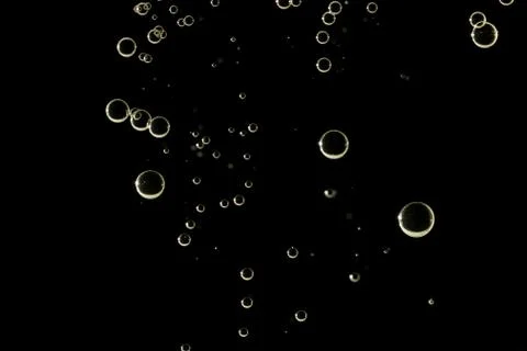 Dark shiny bubbles Stock Photos