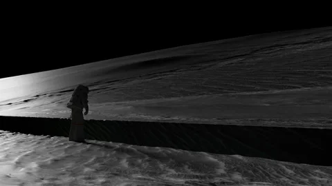 Dark side of the Moon Encounter Stock Footage 247793812