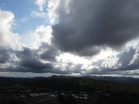 The Dark Side Of Our Clouds Stock Photos