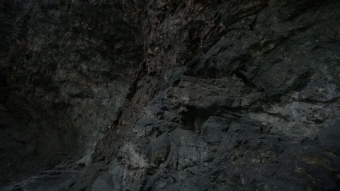 Dark side under a cliff Stock Footage 88061355