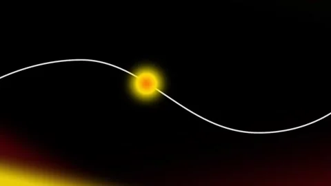Dark Signal Line with Yellow Node Vidéo 335637605