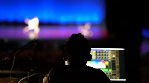 Dark silhouette of a man Stock Footage 111180368